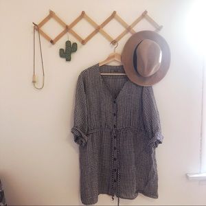 FLAX Gingham Dress/Tunic - Size L